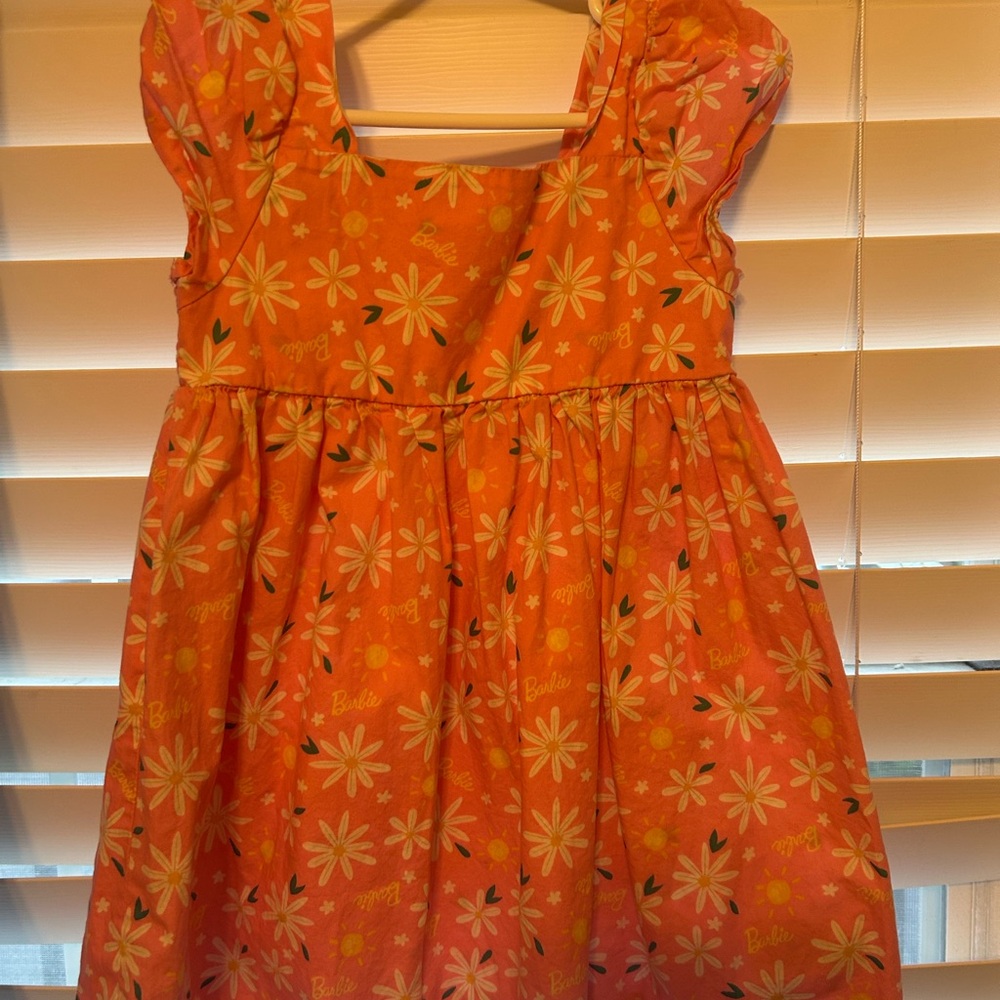 Barbie Pink and White Daisy Kids Dress